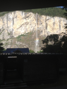 The waterfall by day